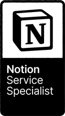Notion Certified Service Specialist badge